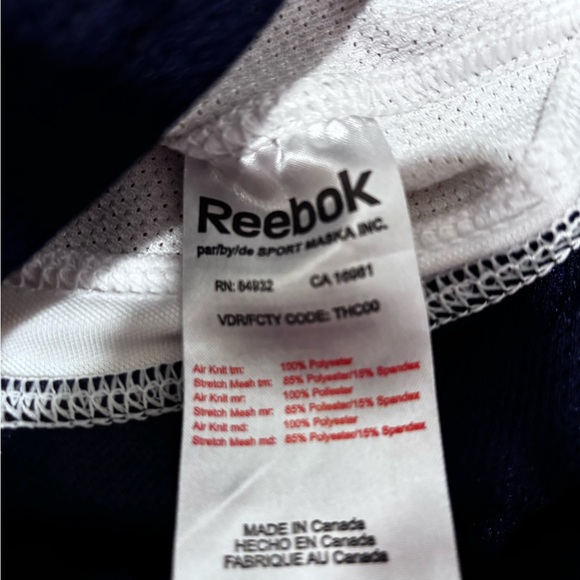 Vintage Syracuse Crunch Size 56 Reebok Blue AHL Goalie Jersey Hockey Collectible - Picture 7 of 12